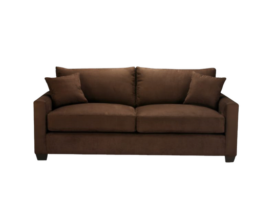 Lux Sofa – Chocolate Brown Suede
