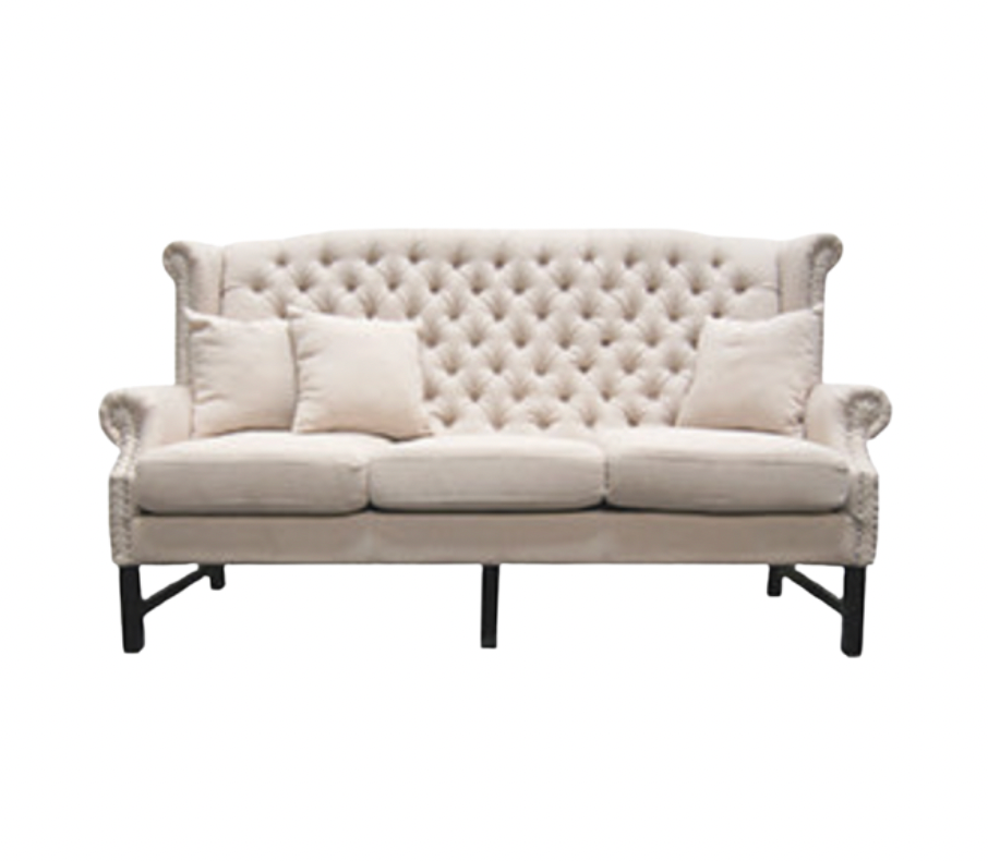 Elizabeth Sofa – Beige Linen