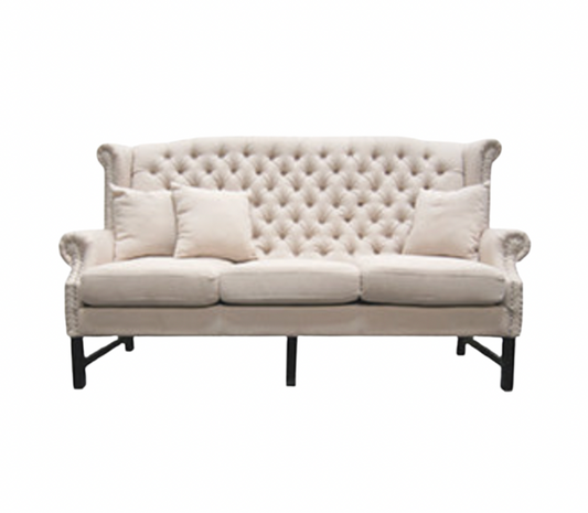 Elizabeth Sofa – Beige Linen