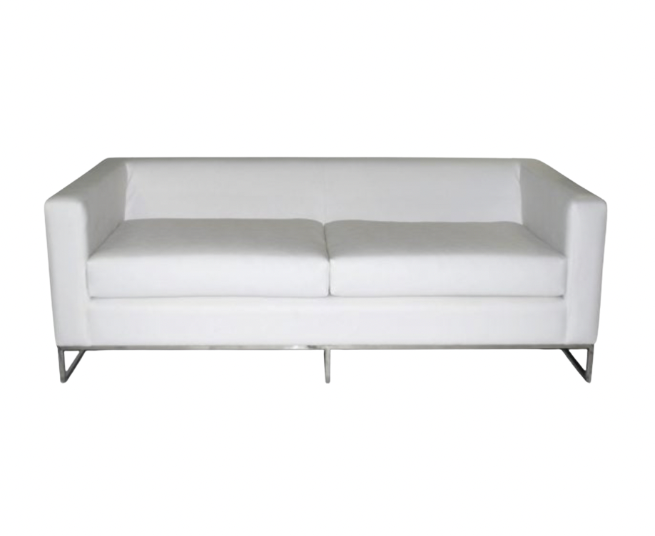 Costello 6′ Sofa – White Leather
