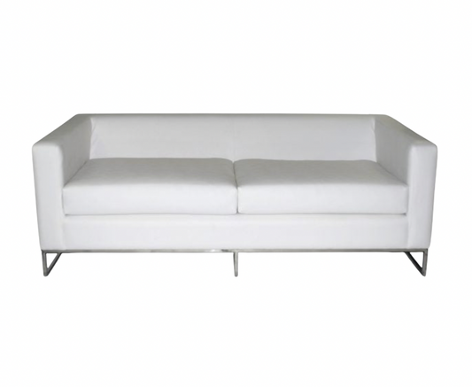 Costello 6′ Sofa – White Leather