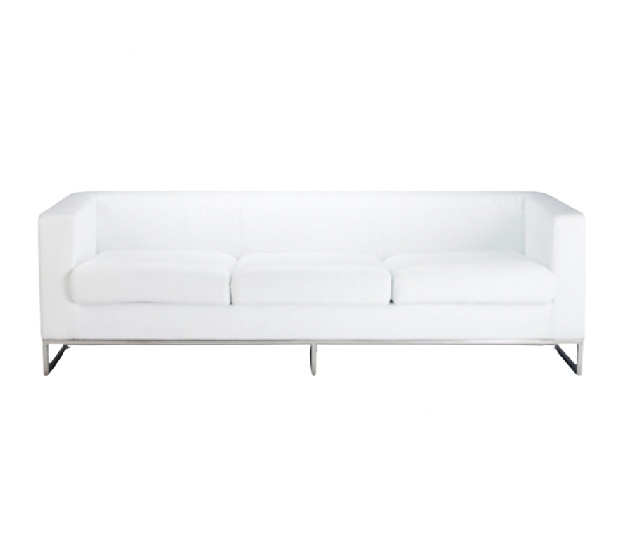 Costello Sofa – White Leather