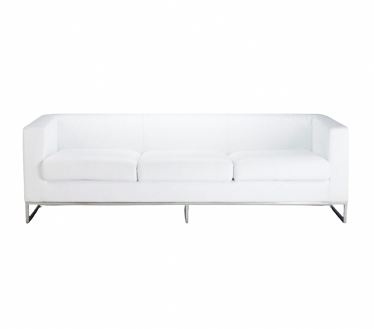 Costello Sofa – White Leather