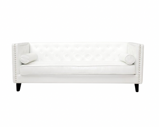 Sebastian Sofa – White Leather