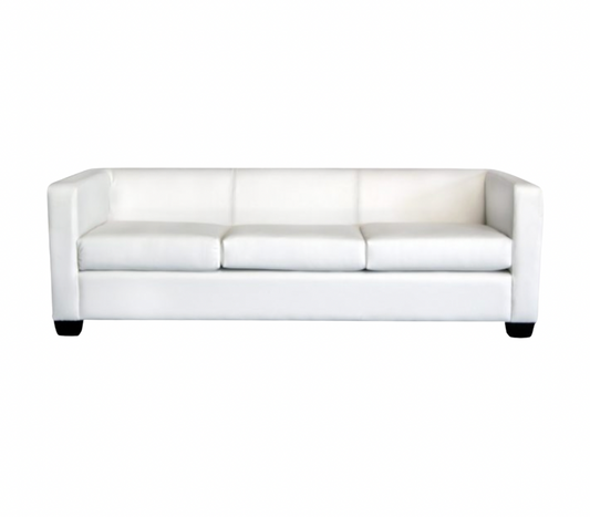 Landon Sofa – White Leather