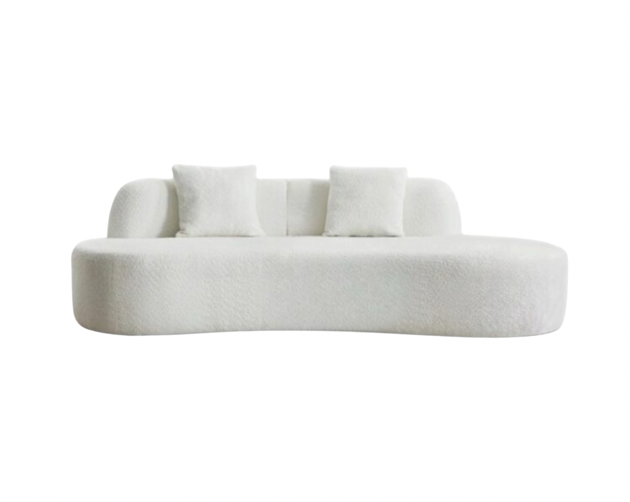 Anya Curved Boucle Sofa