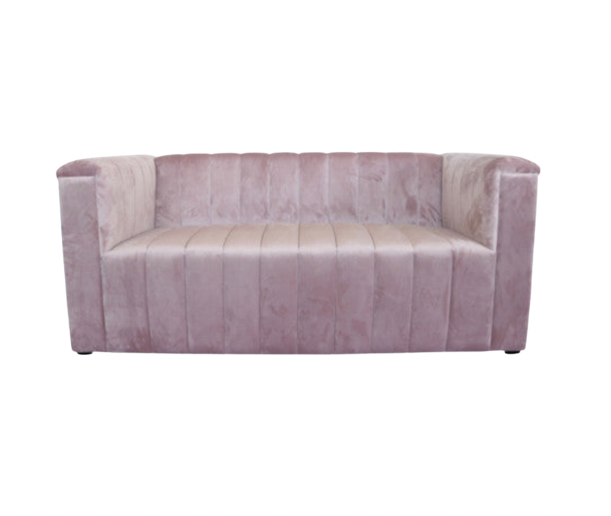 Alexis Loveseat – Dusty Rose Velvet