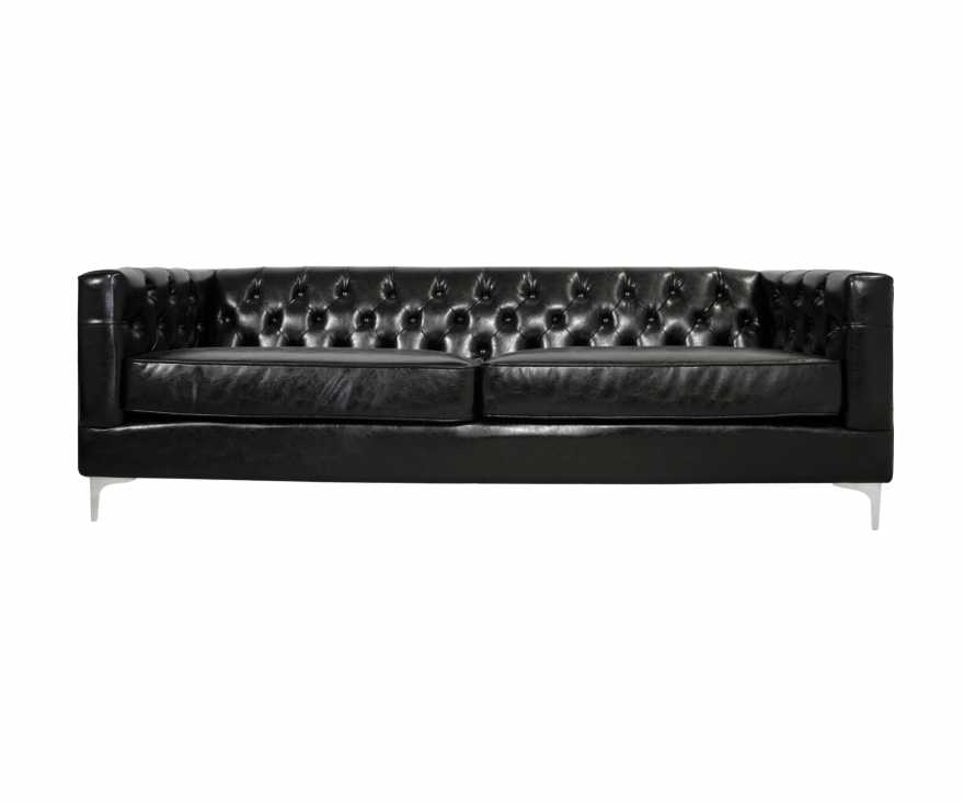 Nicholas Loveseat – Black Leather
