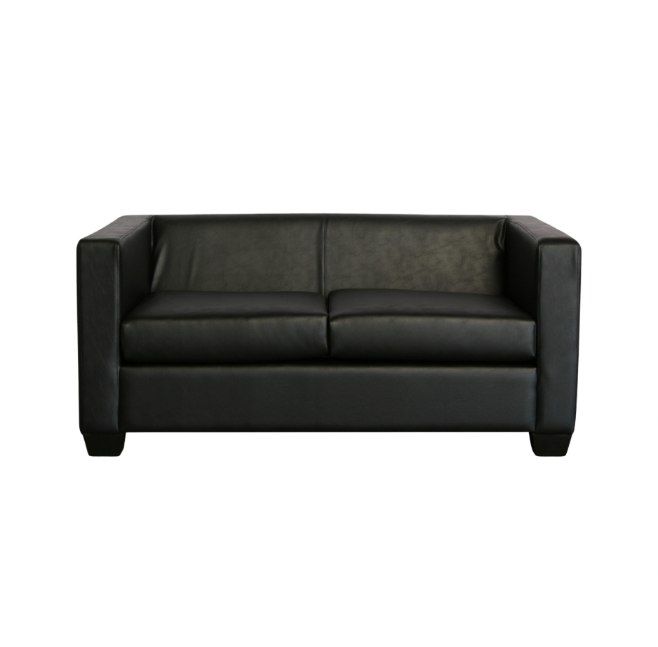 Landon Loveseat – Black Leather
