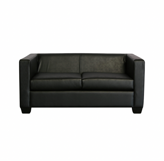 Landon Loveseat – Black Leather