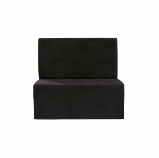 Eco Loveseat – Black Suede