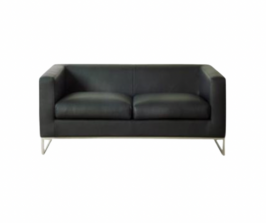 Costello Loveseat – Black Leather