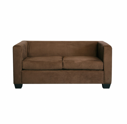 Landon Loveseat – Chocolate Brown Suede
