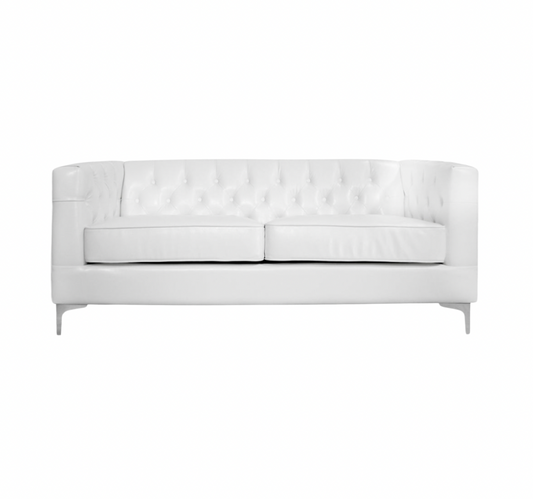 Nicholas Loveseat – White Leather