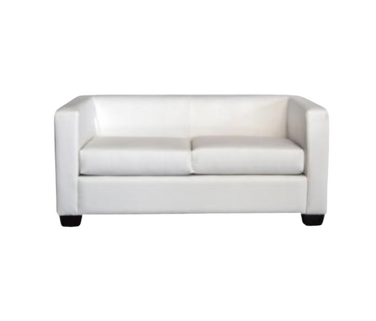 Landon Loveseat – White Leather