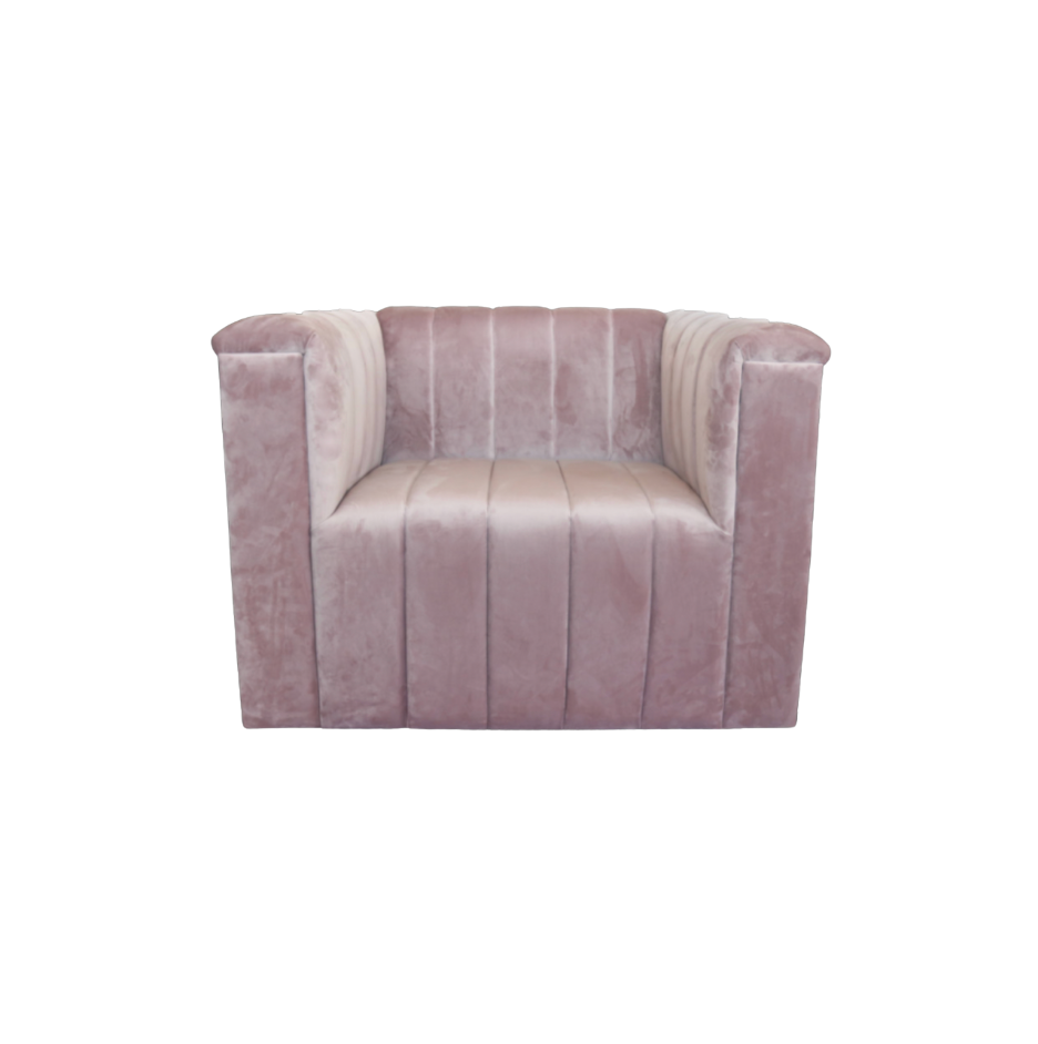 Alexis Chair – Dusty Rose Velvet
