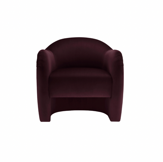 Wilma Mulberry Deco Chair