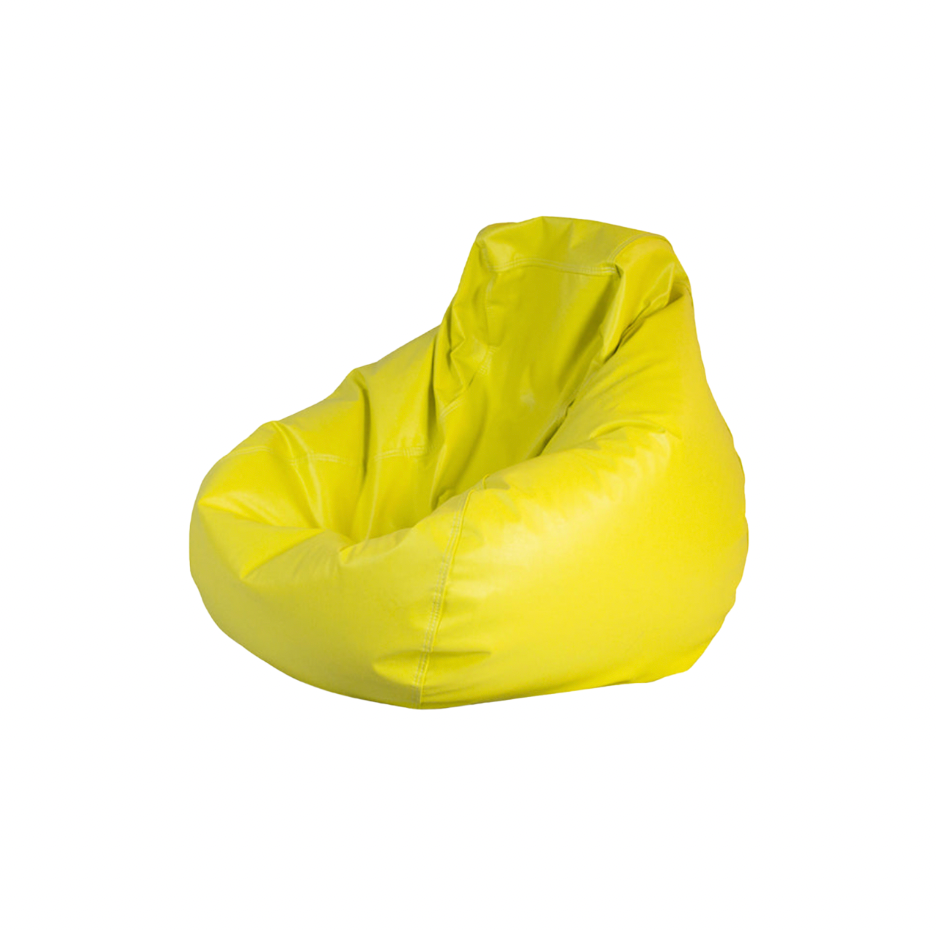 Bean Bag Chair – Yellow Leather