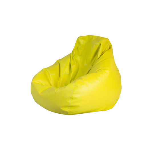Bean Bag Chair – Yellow Leather