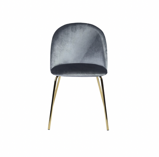Annemarie Platinum Velvet Chair
