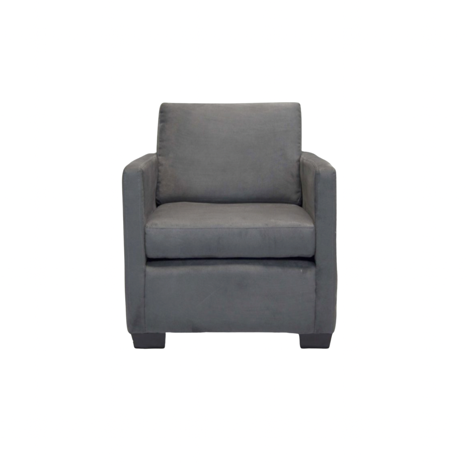 Getty Chair – Charcoal Suede