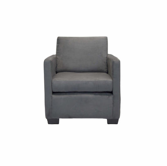 Getty Chair – Charcoal Suede
