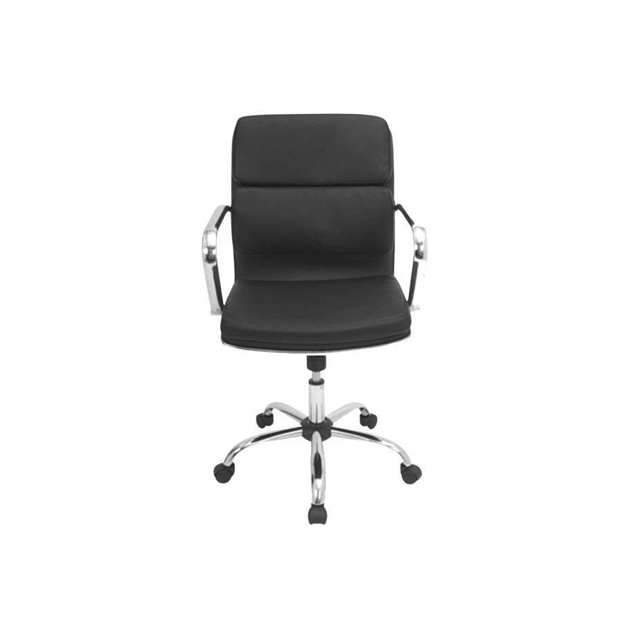 Stewart Office Chair – Black Leather