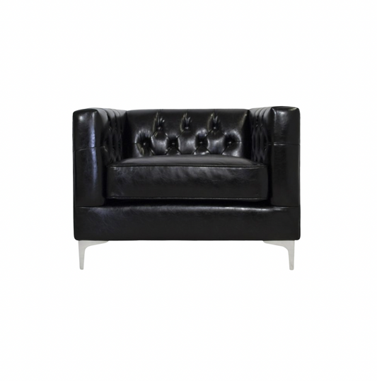 Nicholas Chair – Black Leather