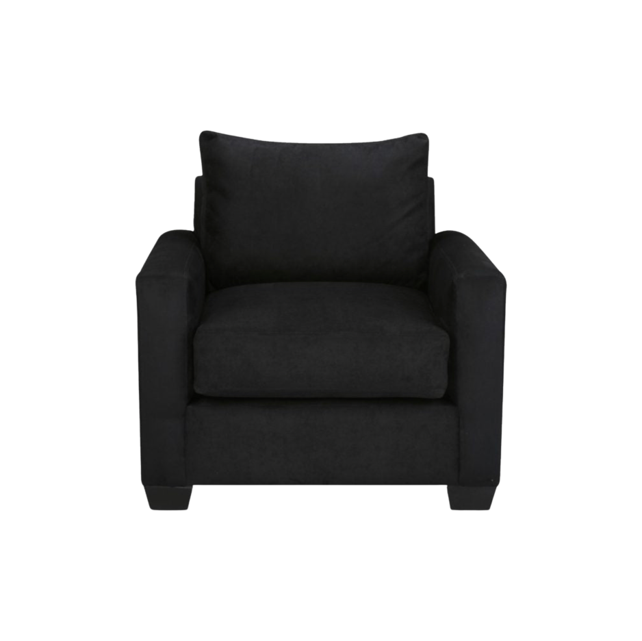 Lux Chair – Black Suede