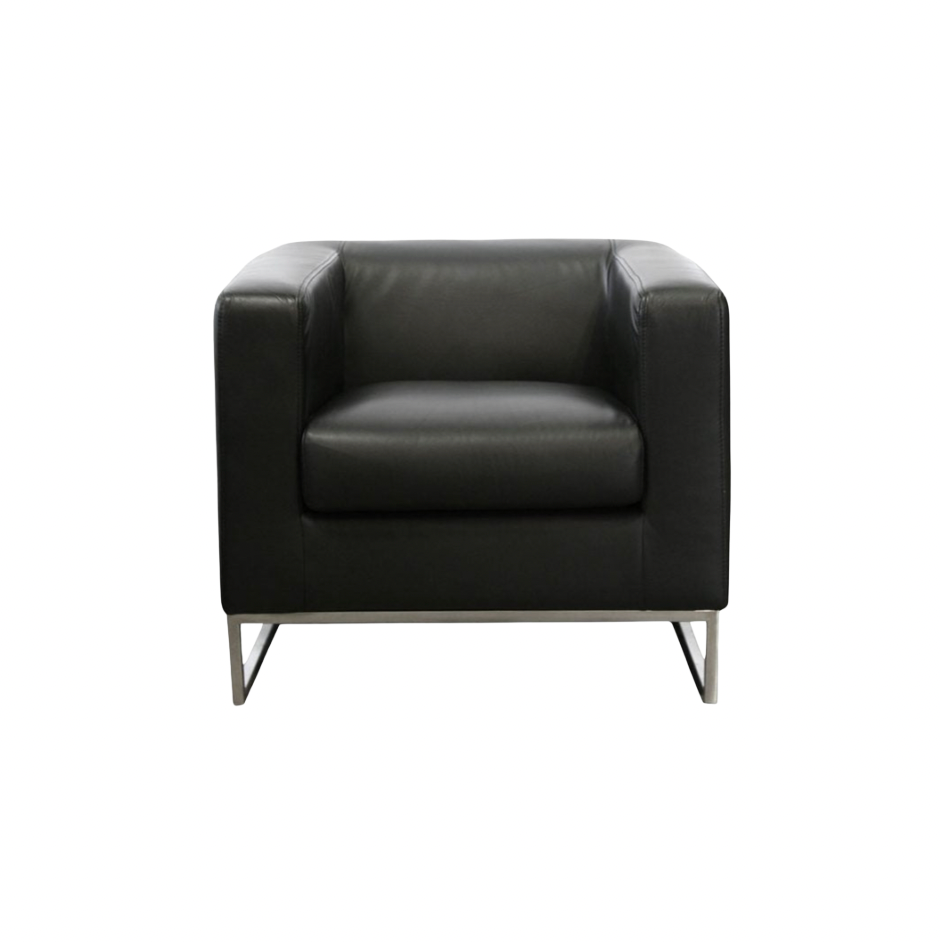 Costello Chair – Black Leather
