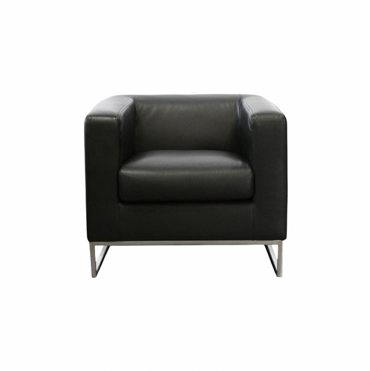 Costello Chair – Black Leather