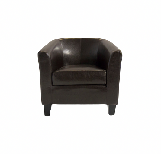 Franklin Club Chair – Brown Leather