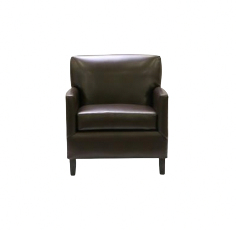 Executive Club Chair – Brown Leather