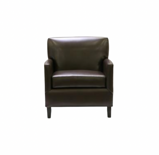 Executive Club Chair – Brown Leather