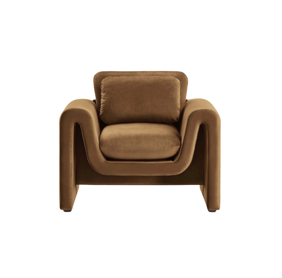 Reynold Velvet Accent Chair