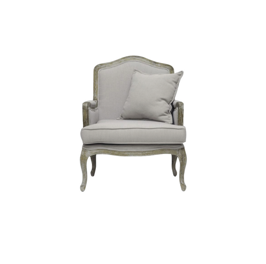 Annabelle Chair – Light Grey Linen