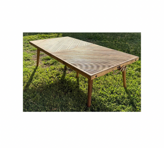 Wooden Boho Folding Picnic Table
