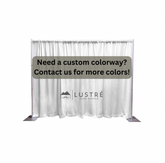 Custom Color - Pipe and Drape [Per Linear Foot]
