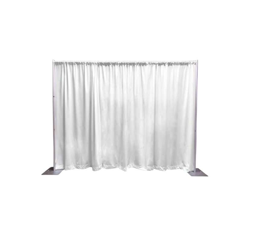 20ft. High White Pipe and Drape - Per Linear Foot