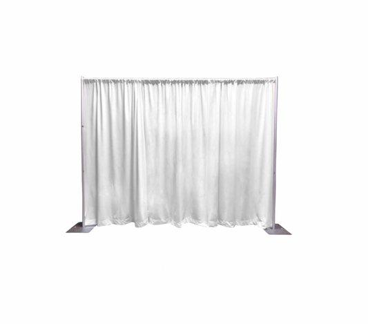 18ft. High White Pipe and Drape - Per Linear Foot