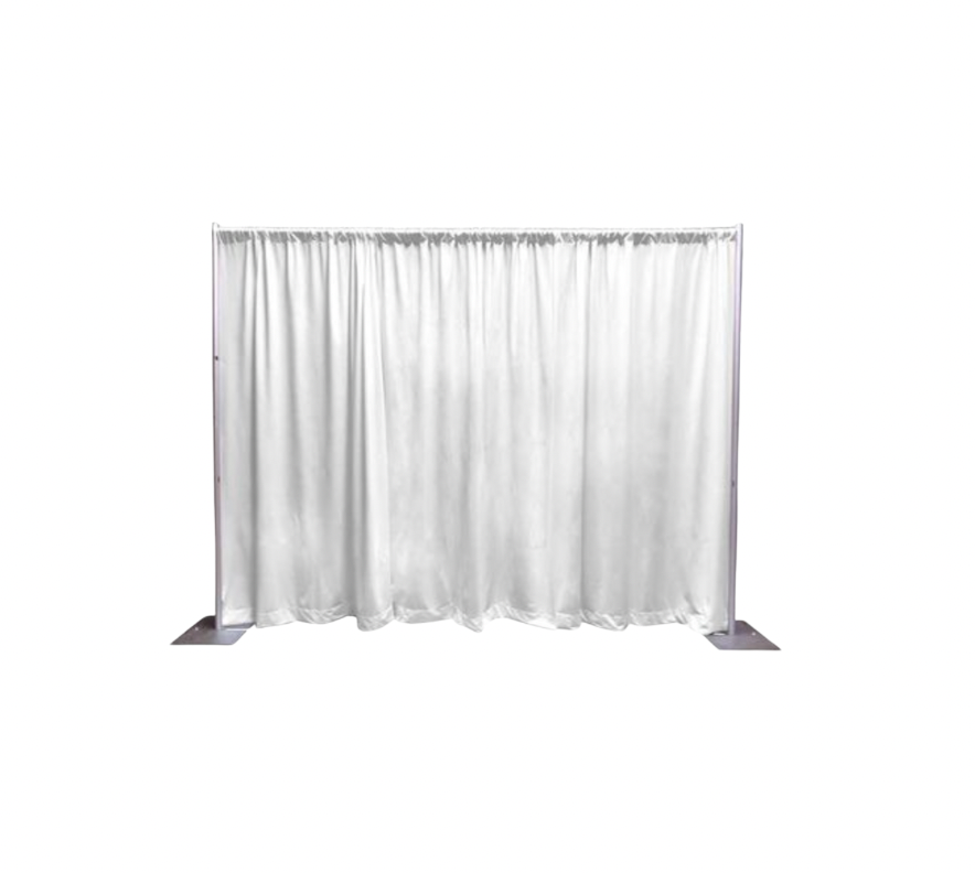 10ft. High White Pipe and Drape - Per Linear Foot