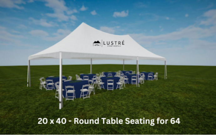 20'x40' High Peak Frame Tent / Canopy