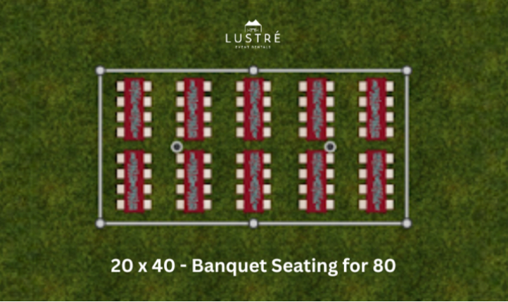 20'x40' High Peak Frame Tent / Canopy
