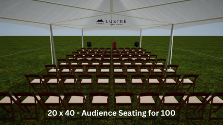20'x40' High Peak Frame Tent / Canopy