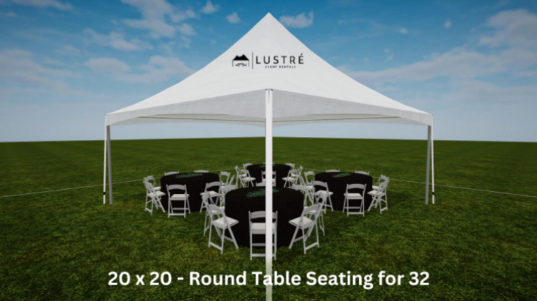 20'x20' High Peak Frame Tent / Canopy