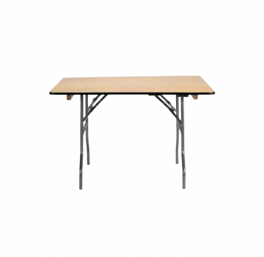 48" x 48" Square Wooden Banquet Table