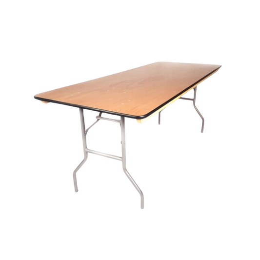 4' x 30" Rectangle Wood Folding Banquet Table (4 Ft. Table)