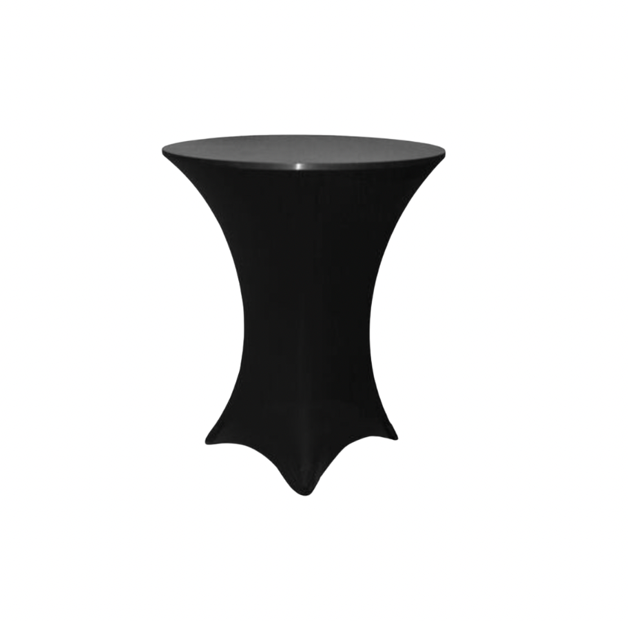 Black Spandex Linen for 42" High Cocktail Table