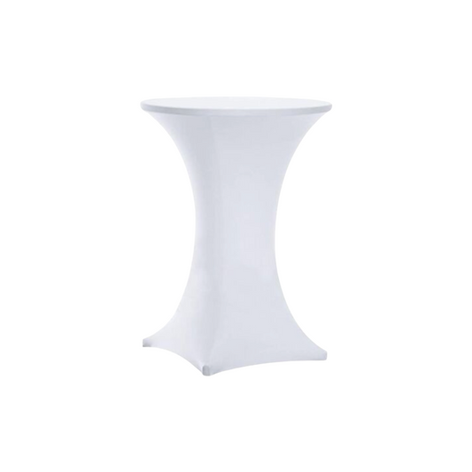 White Spandex Linen for 42" High Cocktail Table