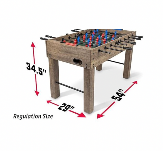 Full Size Foosball Table - Includes 4 Balls and 2 Cup Holders